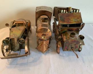 Vintage Tin Copper Music Boxes