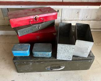 Wooden Drawer Metal Boxes