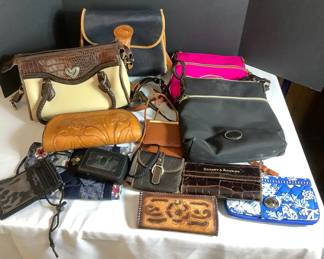 Miscellaneous Handbags Wallets Some in Need of Repair