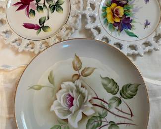 Hand Painted Norcrest Plate More 