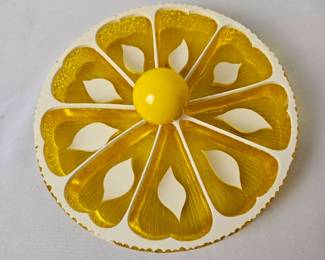 1960s Wondermold Lucite Lemon Slice Trivet