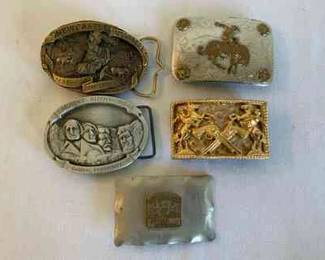 South Dakota Wyoming Belt Buckles