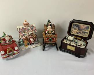 Fitz Floyd  Thomas Kinkade Christmas Music Boxes