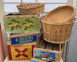 Fruit Crates Storage Baskets