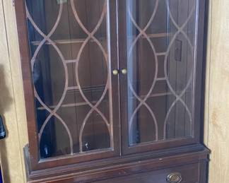 Old Wooden China Hutch