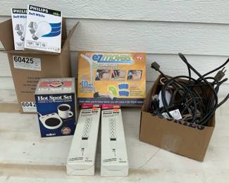 Lights Bulbs, Power Strips More
