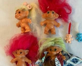 Vintage Undead Double Horseshoe Troll Dolls More