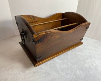 Wood Magazine Rack