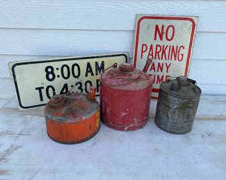 Old Gas Cans Signs