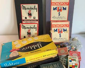 Nice Collection of Vintage Games including Monopoly 