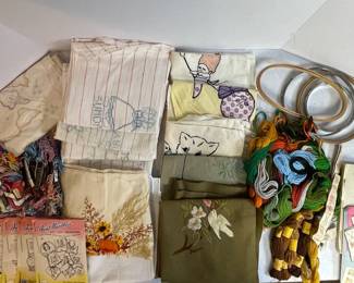 Embroidery Project Lot