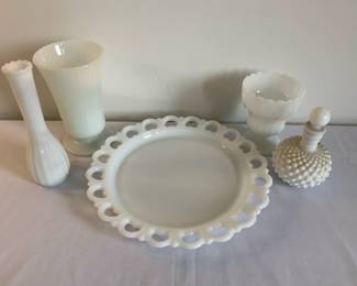 Milk Glass Decor
