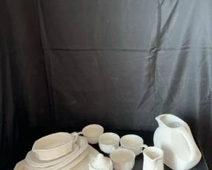 White Ceramic dining set 