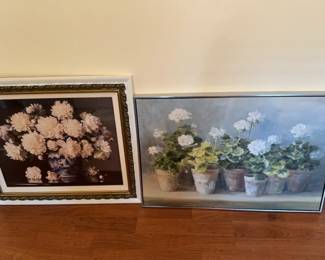 Two large Floral painting 