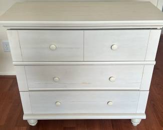 Coastal White Wash 5 Drawer Dresser 