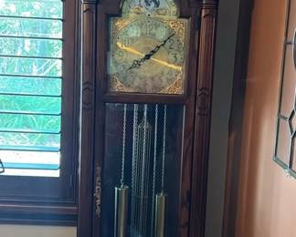 003 Vintage Sligh Trend Grandfather Clock 1982