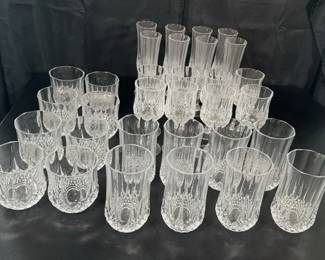 Longchamp Lead Crystal Glassware Set Crystal dArques