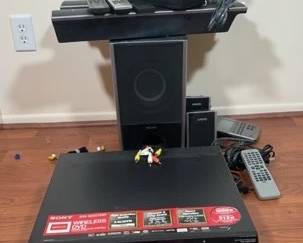 Sony Home Theatre System With DVD And VHS Player 