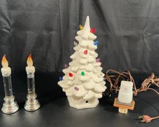 Ceramic Light Up Tree Lot