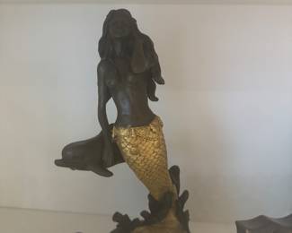 Bronze mermaid