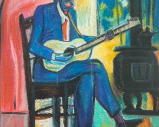 Fine Art on vintage paper