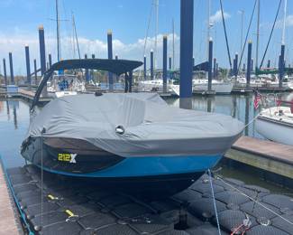 Wakeboard boat. Twin inboard jet engines. One owner with less than 30 hours.