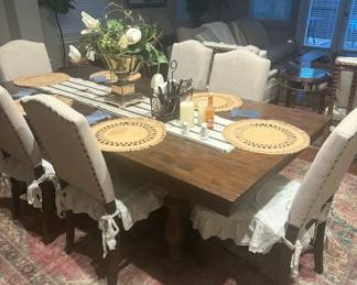 Beautiful, solid wood dining room set
