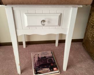 Small white nightstand