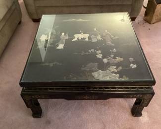 Chinese Black lacquered coffee table
