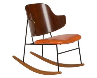 Ib Kofod-Larsen (1921-2003) for Christensen & Larsen (DNK) Penguin Rocking Chair