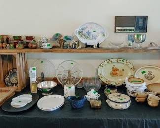 Vintage Pottery and Glassware