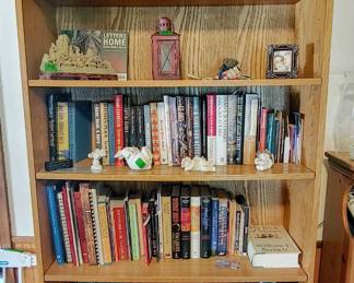 Bookcase and books