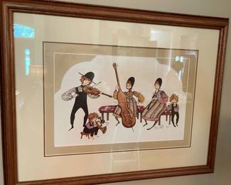 "Quintet" ltd ed print by P. Buckley Moss