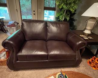 leather loveseats bought at Wood's Furniture