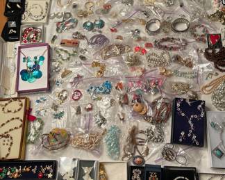 nice selection of costume jewelry