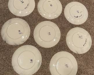 artist signed Zuni & Hopi hand-painted plates