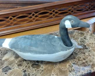 Canadian goose carved decoy