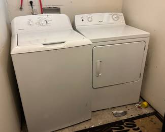 Washer, dryer and several fridges 