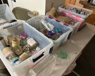 Mason jars, wedding and party center pieces 