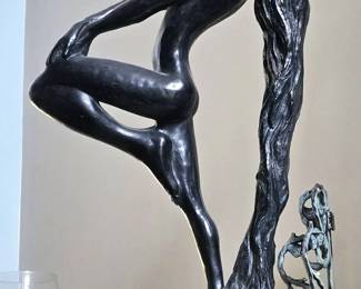 Vintage Austin "Sultry Awakening" Statue by Kiara Sever. Plaster