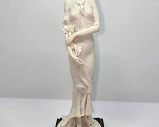 G. Armani statue Lady with Flowers 8"