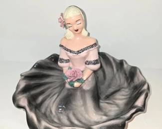 MCM Hedi Schoop California Pottery woman sitting dish