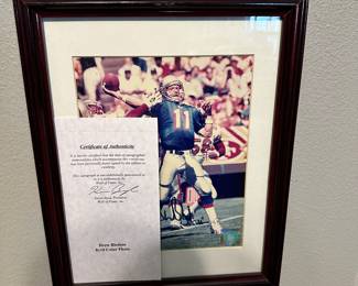 Autographed Drew Bledsoe Photo with COA