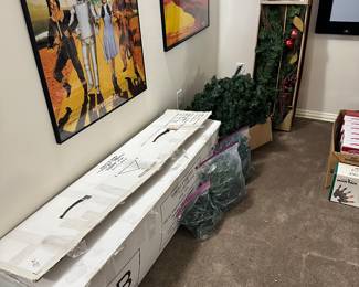 Christmas Tree, Garland and Lights