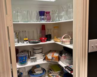 Vases, Small appliances, etc.