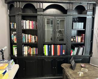 Large Bookcase, Books and Office Supplies