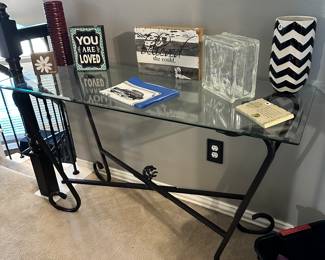 Glass Entry Table, Decor