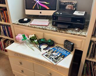 Mac Computer, Printer, Toy Chest