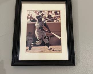 Autographed Hank Aaron Photo