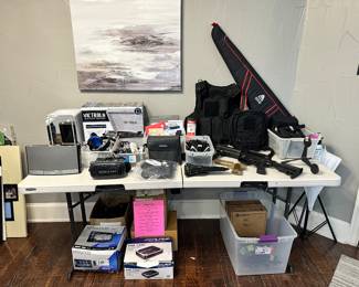 Electronics, Bose Speaker, Mini Tabletop Fridge, Airsoft guns, Car Stereo System, Etc.